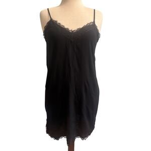 Express black lace slip dress size M NWT